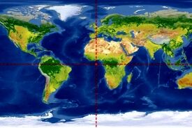 در مختصات صفر درجه عرض و صفر درجه طول جغرافیایی زمین چه چیزی وجود دارد؟