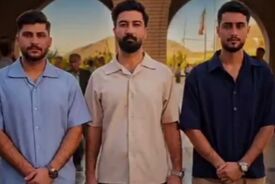 عکس | بازگشت سه جوان ارتشیِ ناو لاوان به کشور، بعد از ۶ ماه