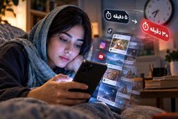 از پنج دقیقه تا نیم ساعت؛ وقتی اسکرول زمان را محو می‌کند
