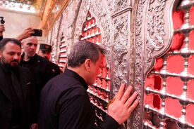 شعار «مرگ بر سازشگر» علیه عراقچی در کربلا
