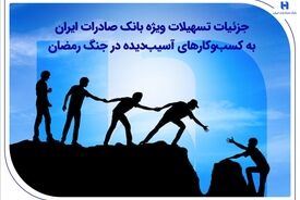 جزئیات تسهیلات ویژه بانک صادرات ایران به کسب‌وکارهای آسیب‌دیده در جنگ رمضان
