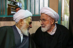 عکس |  محمد خاتمی، ناطق نوری و مهدی کروبی در یادبود امام جمارانی