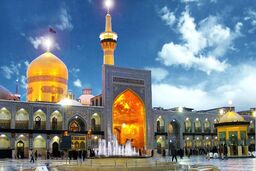 ببینید | بارش شدید تگرگ در حرم امام رضا (ع)
